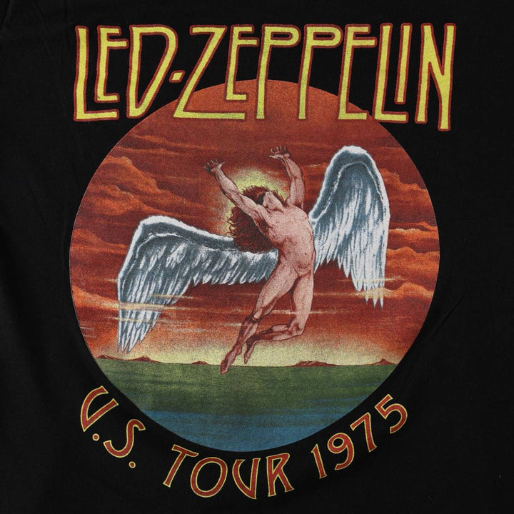 Led Zeppelin Band T-shirt, Band T, Men's M size cotton black type Vintage Second Hand