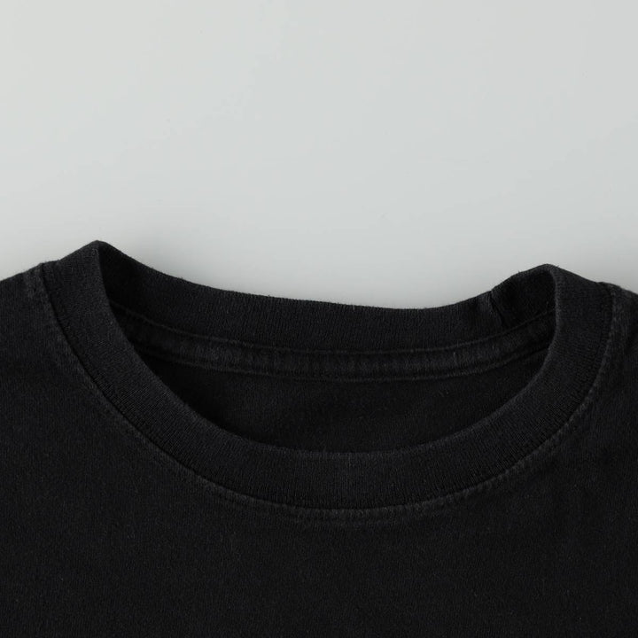 METALLICA Skull Pattern Band T-shirt Band Tee Men's M size cotton black type Vintage Second Hand
