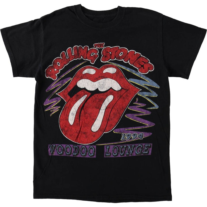 The Rolling Stones Band T-Shirt, Men's Size Small cotton black type Vintage Second Hand