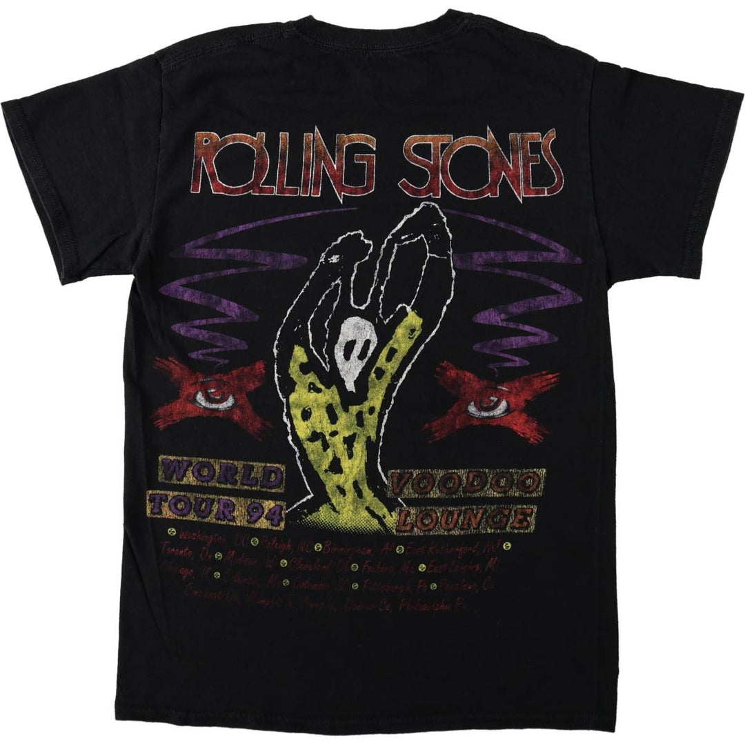The Rolling Stones Band T-Shirt, Men's Size Small cotton black type Vintage Second Hand