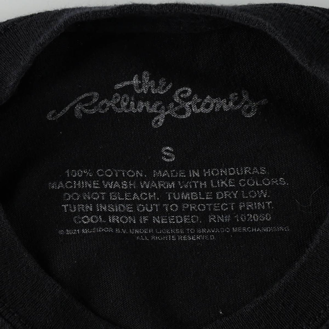 The Rolling Stones Band T-Shirt, Men's Size Small cotton black type Vintage Second Hand