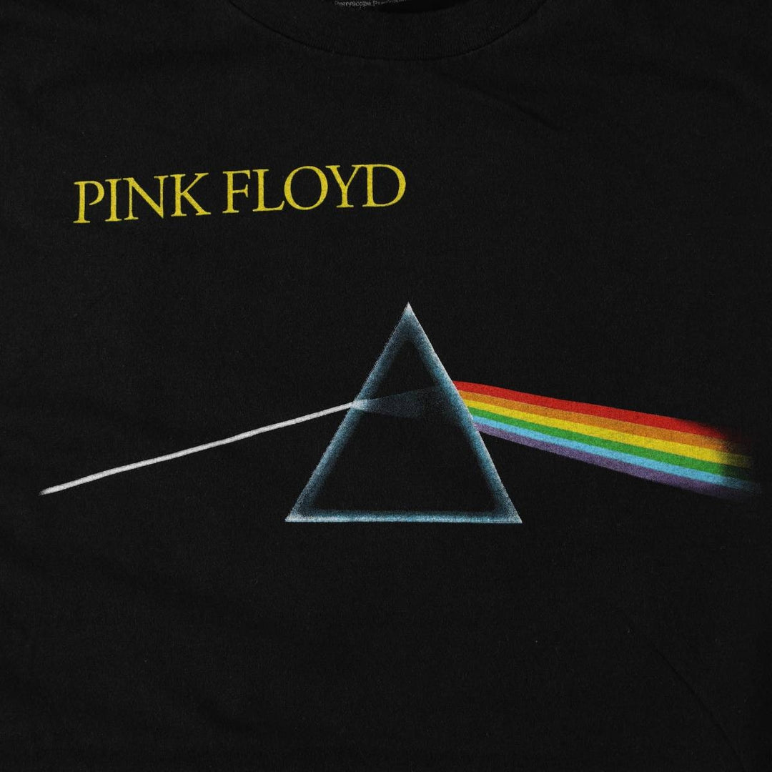 PINK FLOYD Pink Floyd Band T-shirt Band T Men's L size cotton black type Vintage Second Hand