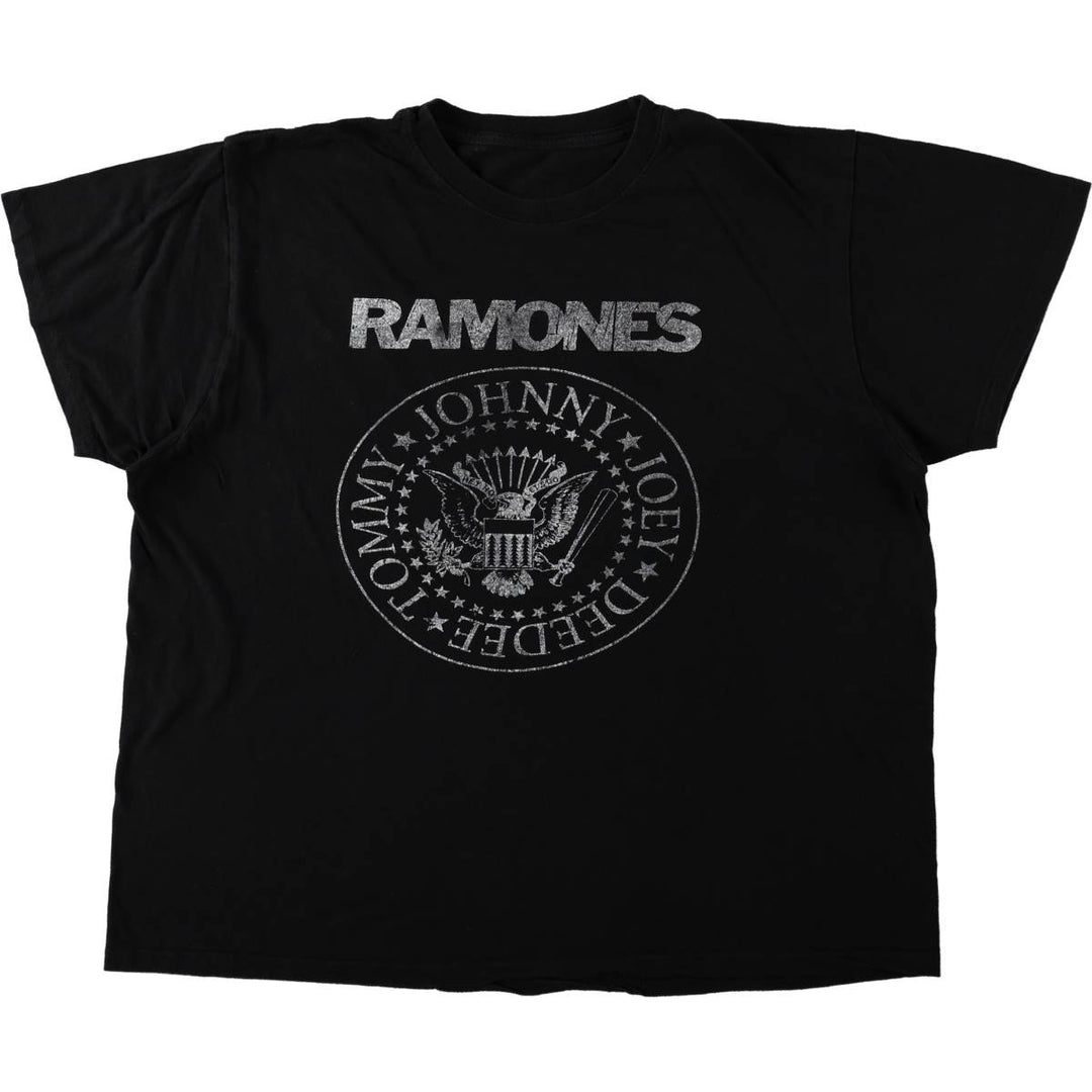 RAMONES Band T-shirt, Men's XXL unclear black type Vintage Second Hand