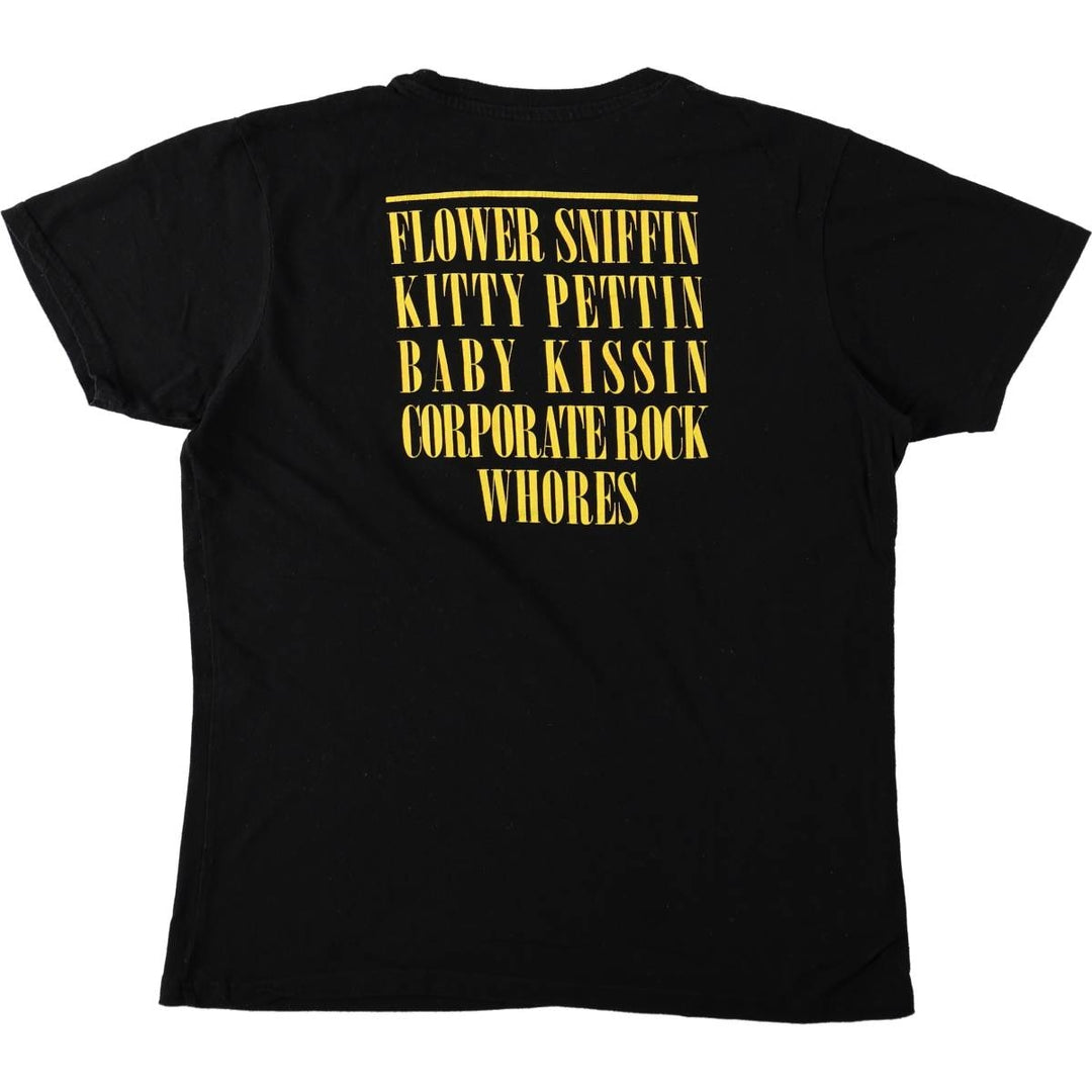 NIRVANA Nirvana Band T-shirt, Band T, Men's M size cotton black type Vintage Second Hand