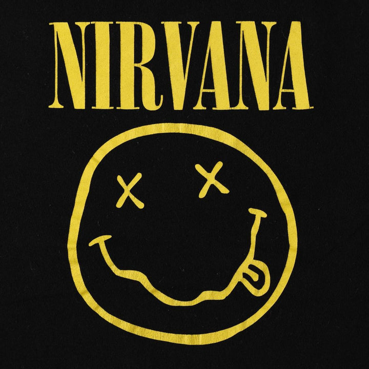 NIRVANA Nirvana Band T-shirt, Band T, Men's M size cotton black type Vintage Second Hand