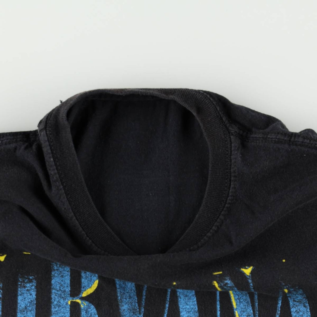 NIRVANA Nirvana Band T-shirt, Band T, Men's S size unclear black type Vintage Second Hand