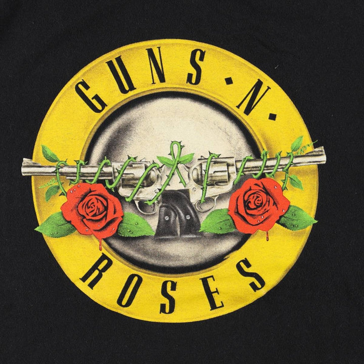 GUNS N' ROSES Guns N' Roses Band T-shirt Band Tee Men's M size cotton black type Vintage Second Hand
