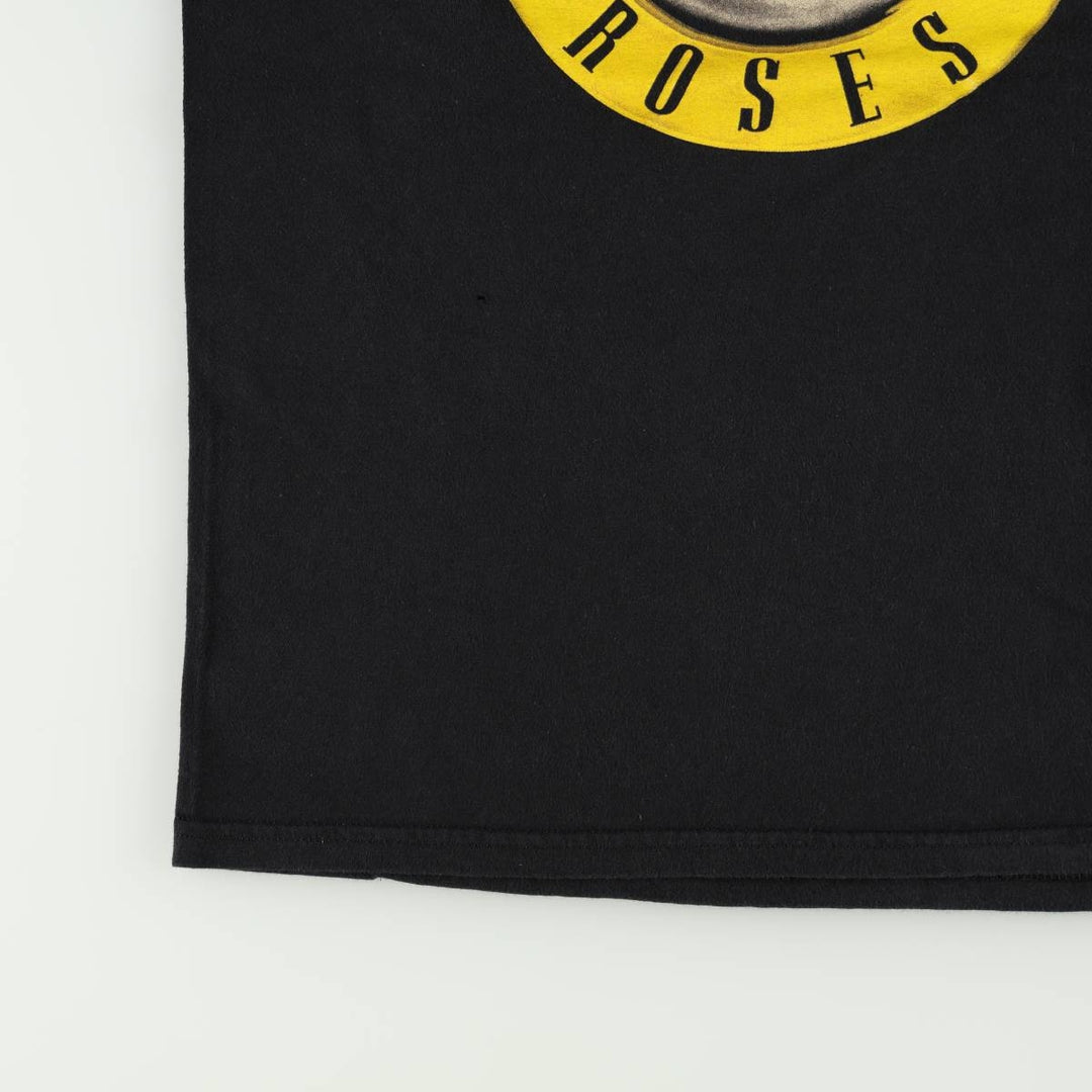 GUNS N' ROSES Guns N' Roses Band T-shirt Band Tee Men's M size cotton black type Vintage Second Hand
