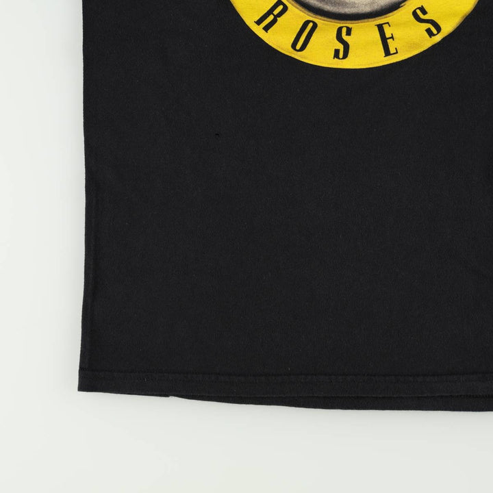 GUNS N' ROSES Guns N' Roses Band T-shirt Band Tee Men's M size cotton black type Vintage Second Hand