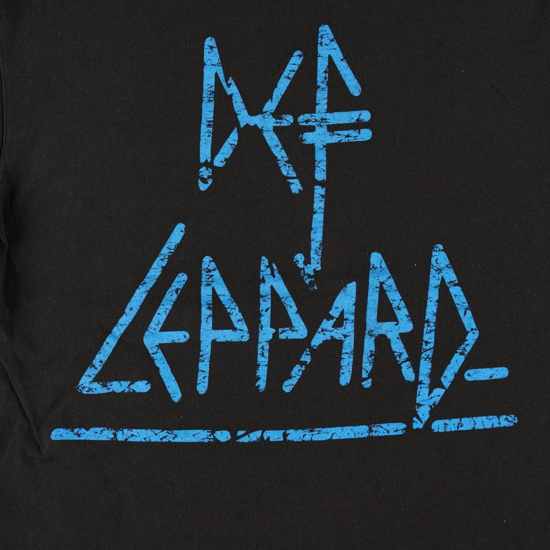 DEFTONES band t-shirt, men's size L (approx.), double-sided print. cotton black type Vintage Second Hand