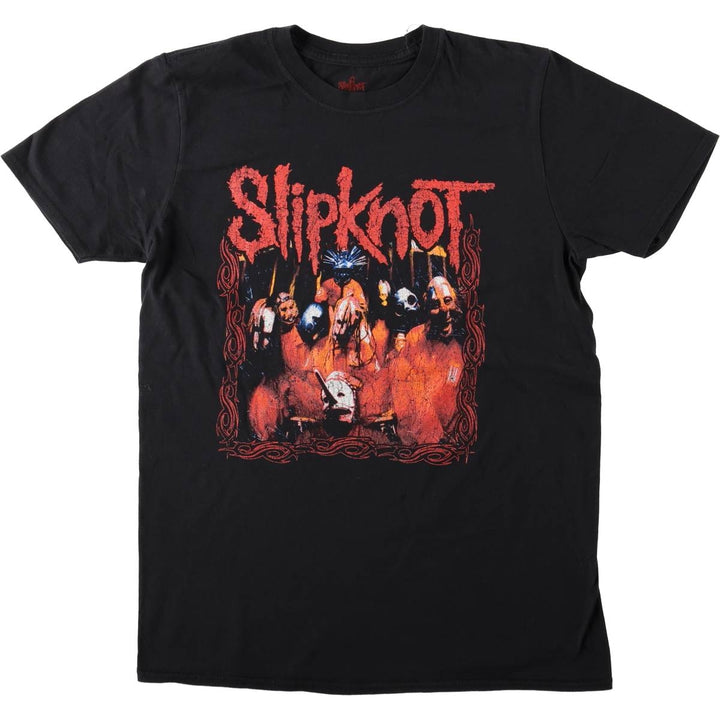 SLIPKNOT Slipknot Band T-shirt, Band T, Men's M size unclear black type Vintage Second Hand