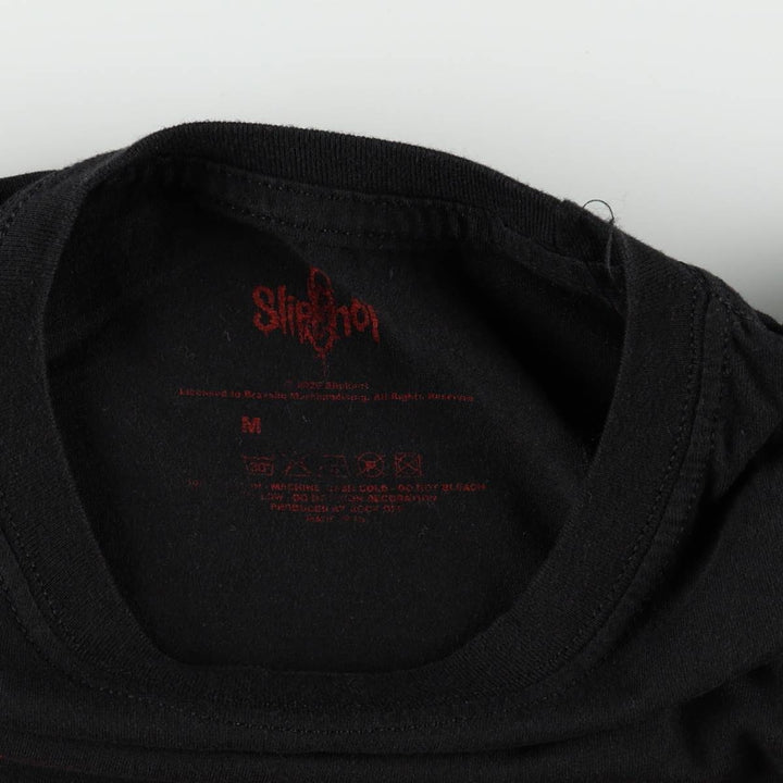 SLIPKNOT Slipknot Band T-shirt, Band T, Men's M size unclear black type Vintage Second Hand