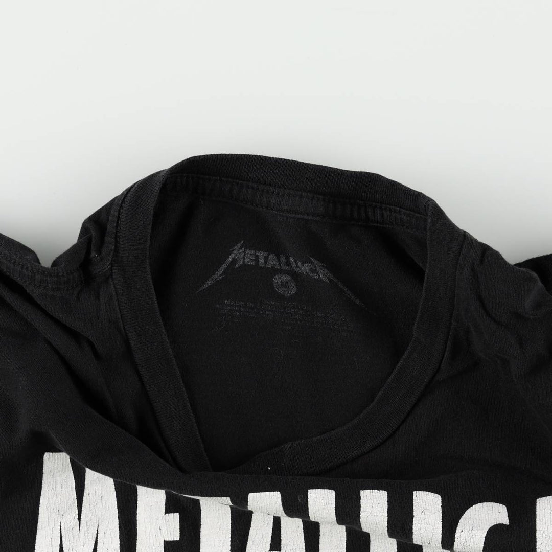 METALLICA Metallica Band T-shirt Band T Men's M size cotton black type Vintage Second Hand