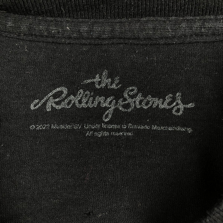 THE ROLLING STONES The Rolling Stones Band T-shirt Band T Men's M size unclear black type Vintage Second Hand