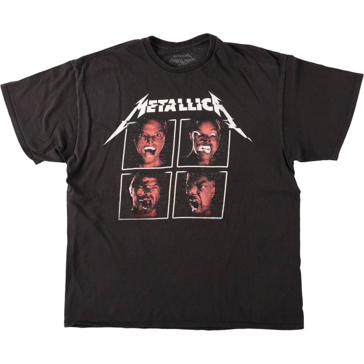 METALLICA Metallica Band T-shirt Band T Men's XL size cotton black type Vintage Second Hand