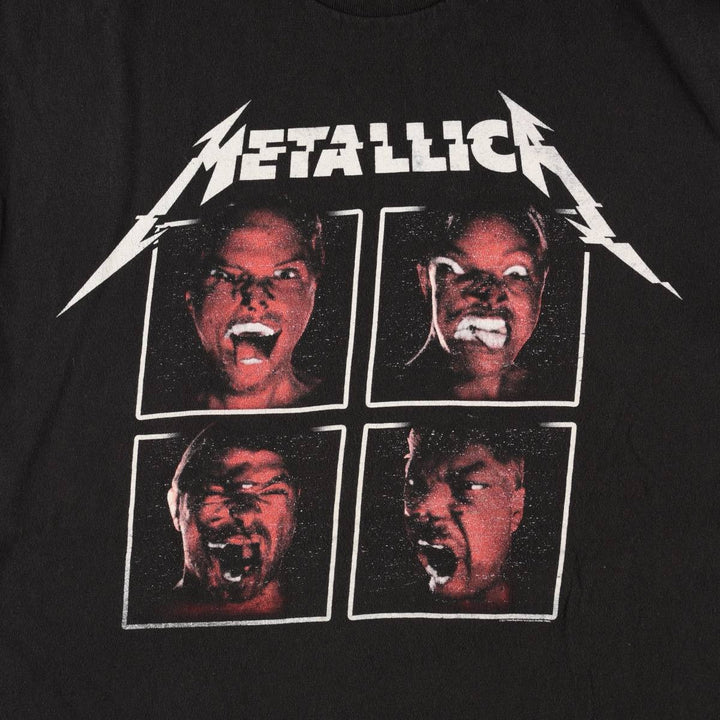 METALLICA Metallica Band T-shirt Band T Men's XL size cotton black type Vintage Second Hand