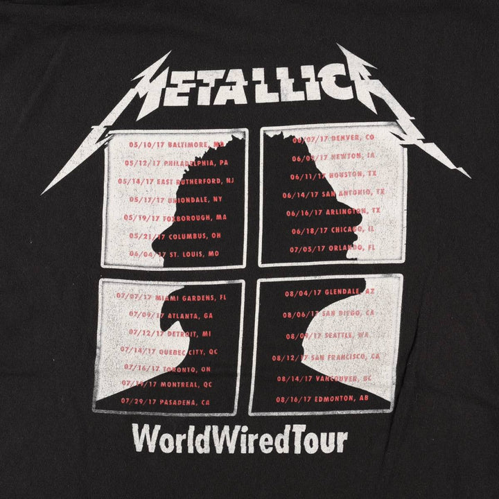 METALLICA Metallica Band T-shirt Band T Men's XL size cotton black type Vintage Second Hand