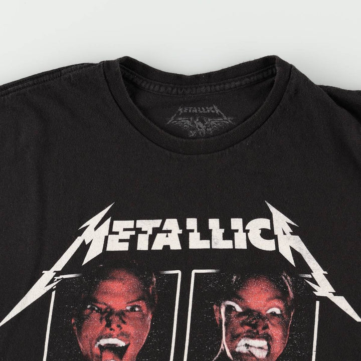 METALLICA Metallica Band T-shirt Band T Men's XL size cotton black type Vintage Second Hand