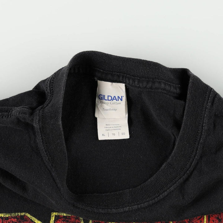 Gildan PANTERA Skull Pattern Band T-Shirt (Men's XL equivalent) cotton black type Vintage Second Hand