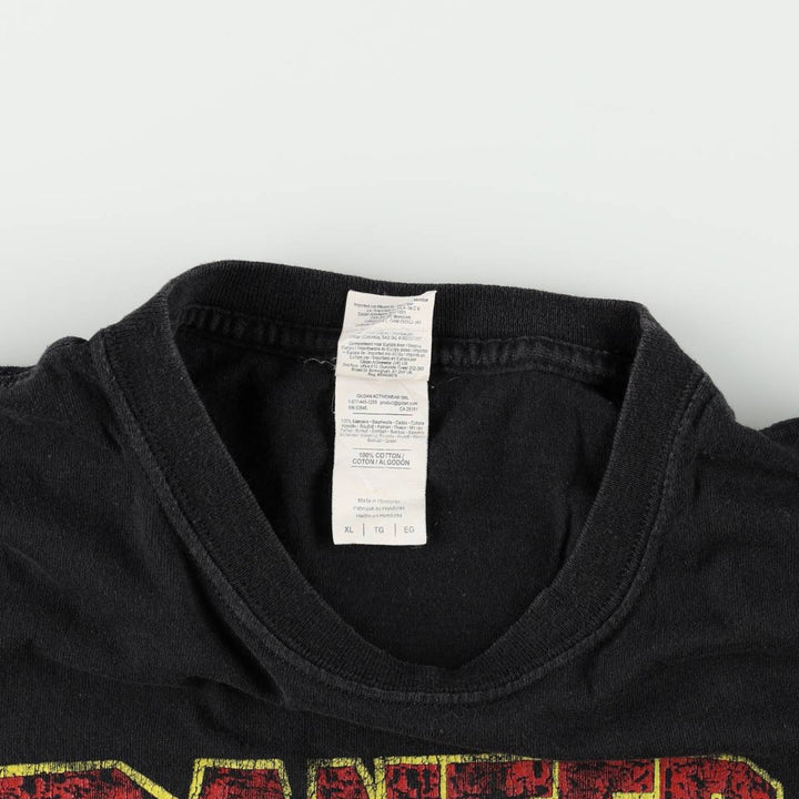 Gildan PANTERA Skull Pattern Band T-Shirt (Men's XL equivalent) cotton black type Vintage Second Hand