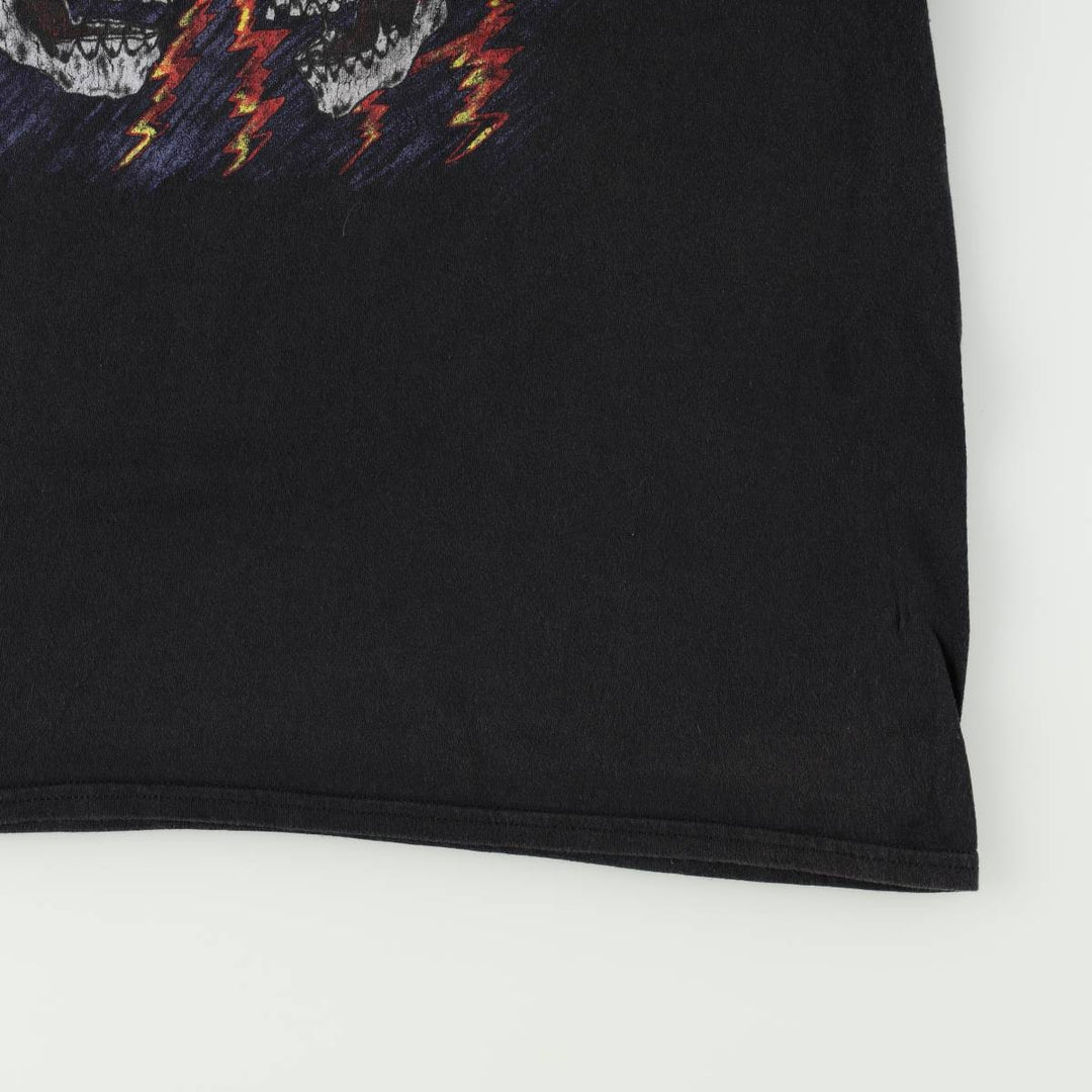 Gildan PANTERA Skull Pattern Band T-Shirt (Men's XL equivalent) cotton black type Vintage Second Hand