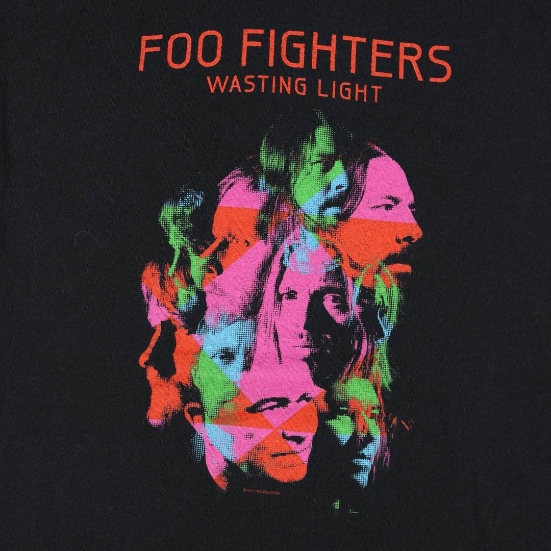 Gildan Foo Fighters band T-shirt, men's size M cotton black type Vintage Second Hand