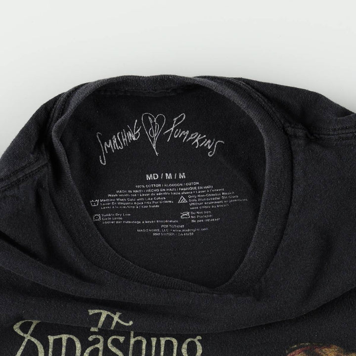 THE SMASHING PUMPKINS Smashing Pumpkins Band T-shirt Band T Men's M equivalent cotton black type Vintage Second Hand