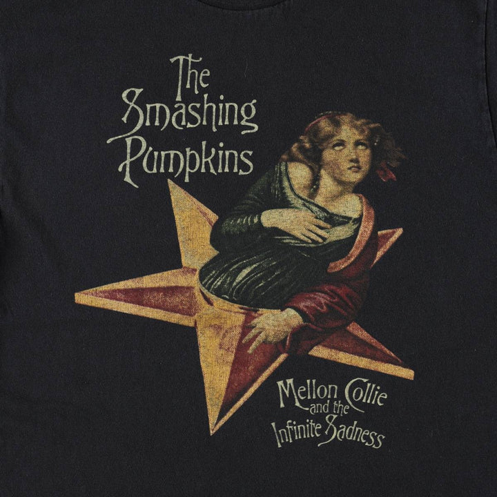 THE SMASHING PUMPKINS Smashing Pumpkins Band T-shirt Band T Men's M equivalent cotton black type Vintage Second Hand