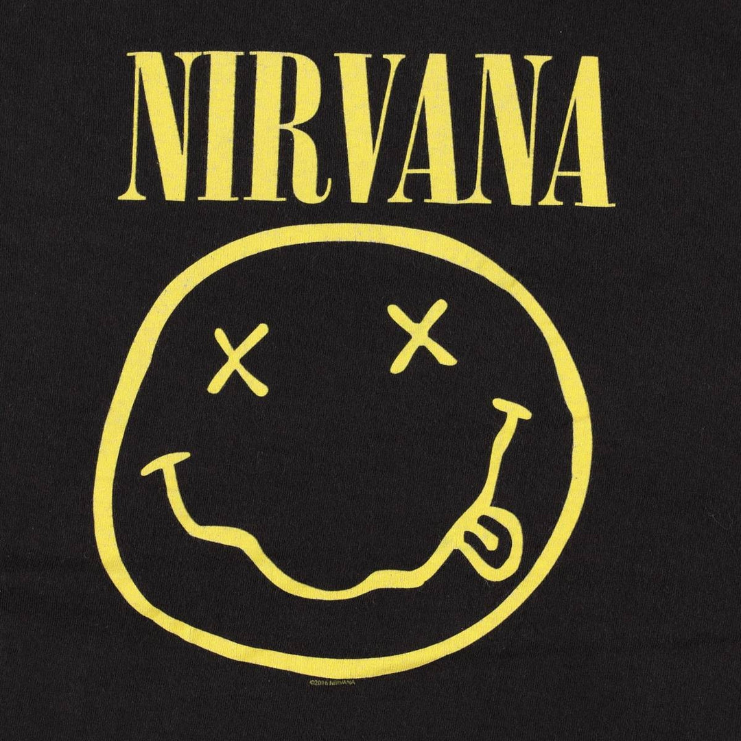 NIRVANA Nirvana Band T-shirt, Band T, Men's S size unclear black type Vintage Second Hand