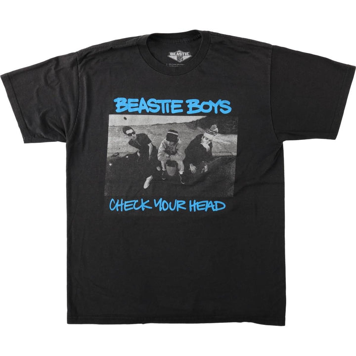 BEASTIE BOYS Rap T-shirt, Men's Size Medium cotton black type Vintage Second Hand