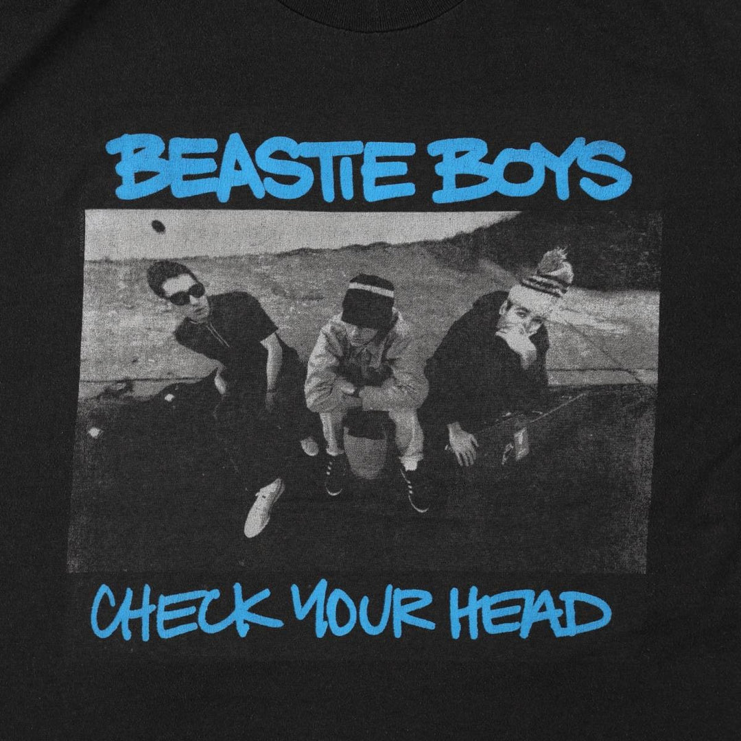 BEASTIE BOYS Rap T-shirt, Men's Size Medium cotton black type Vintage Second Hand