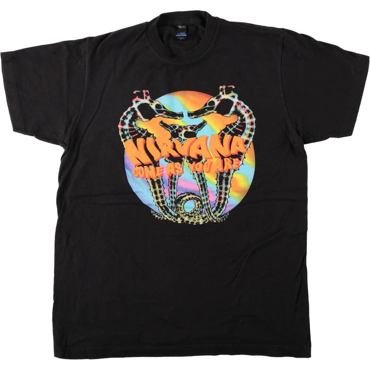 TULTEX NIRVANA Come As You Are Band T-Shirt (Men's Size M) cotton black type Vintage Second Hand