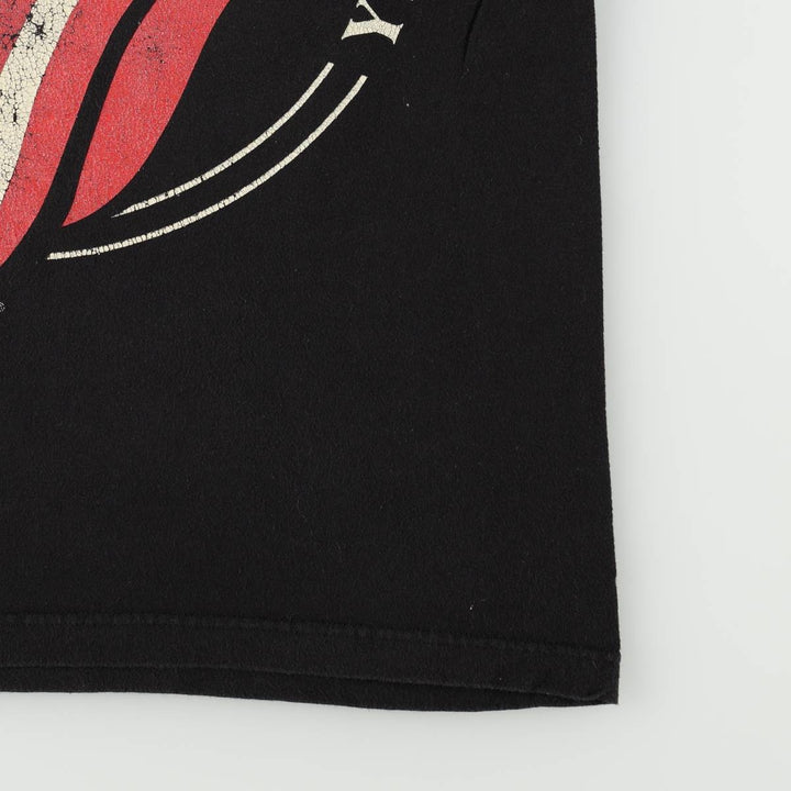 THE ROLLING STONES The Rolling Stones Band T-shirt Band T Men's M size cotton black type Vintage Second Hand