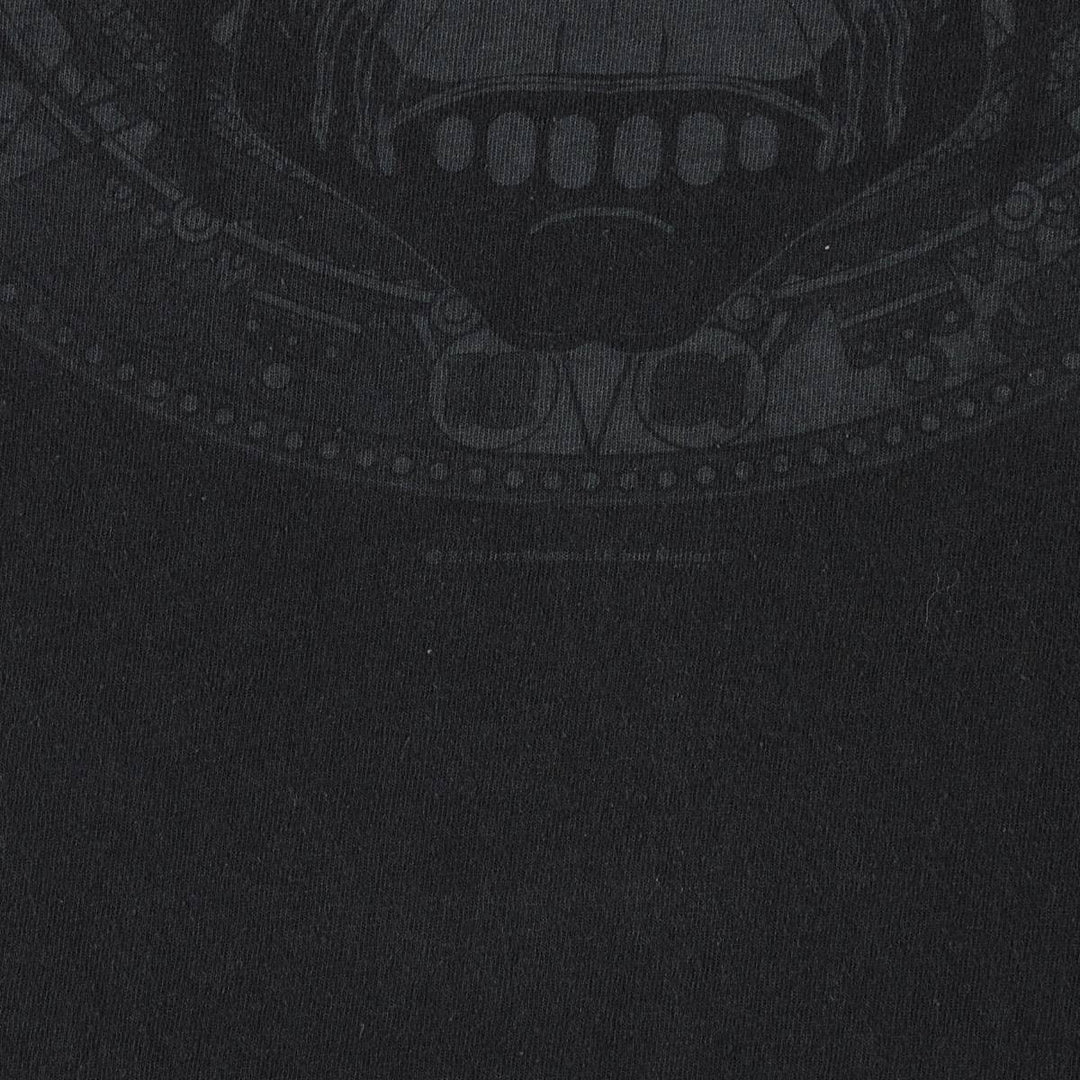 IRON MAIDEN Skull Pattern Band T-shirt Band Tee Men's M size unclear black type Vintage Second Hand