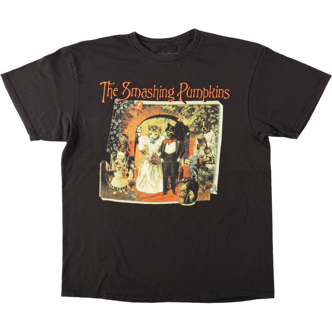 THE SMASHING PUMPKINS Smashing Pumpkins Band T-shirt Band T Men's L size cotton black type Vintage Second Hand