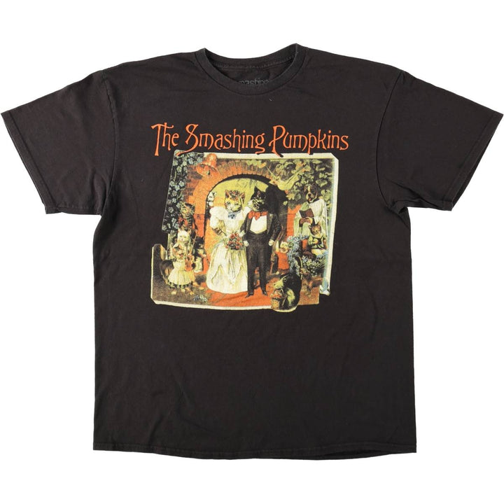 THE SMASHING PUMPKINS Smashing Pumpkins Band T-shirt Band T Men's L size cotton black type Vintage Second Hand