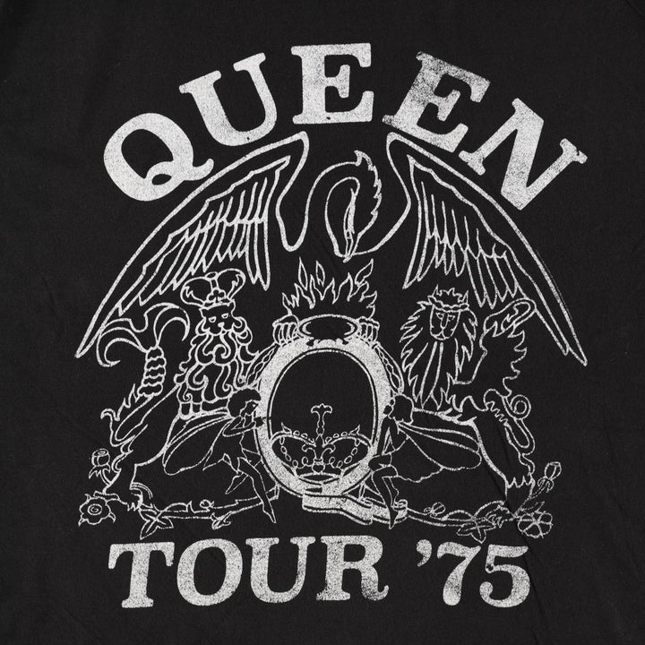 Gildan QUEEN Band T-shirt, Men's XL equivalent. cotton black type Vintage Second Hand