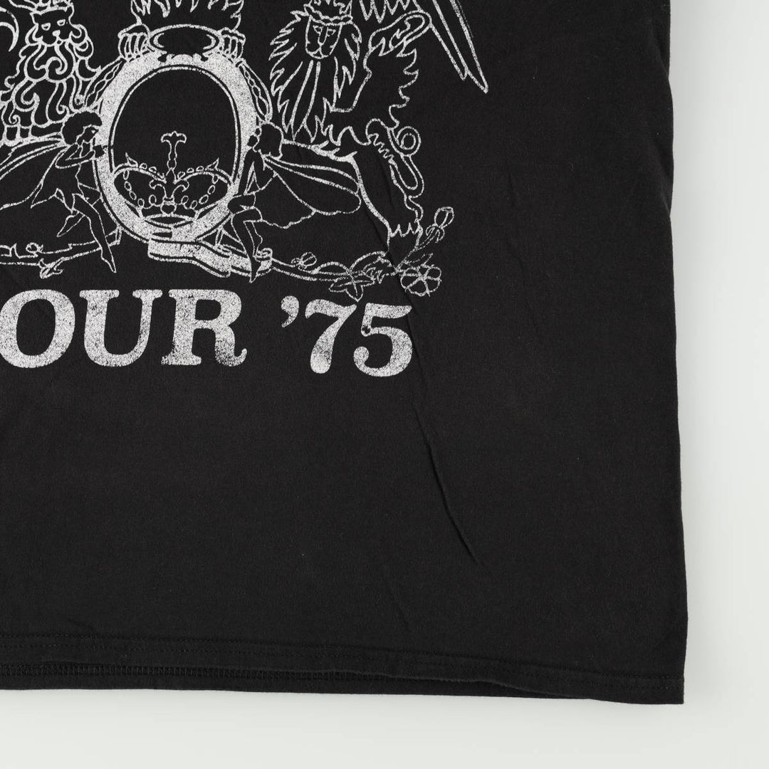 Gildan QUEEN Band T-shirt, Men's XL equivalent. cotton black type Vintage Second Hand