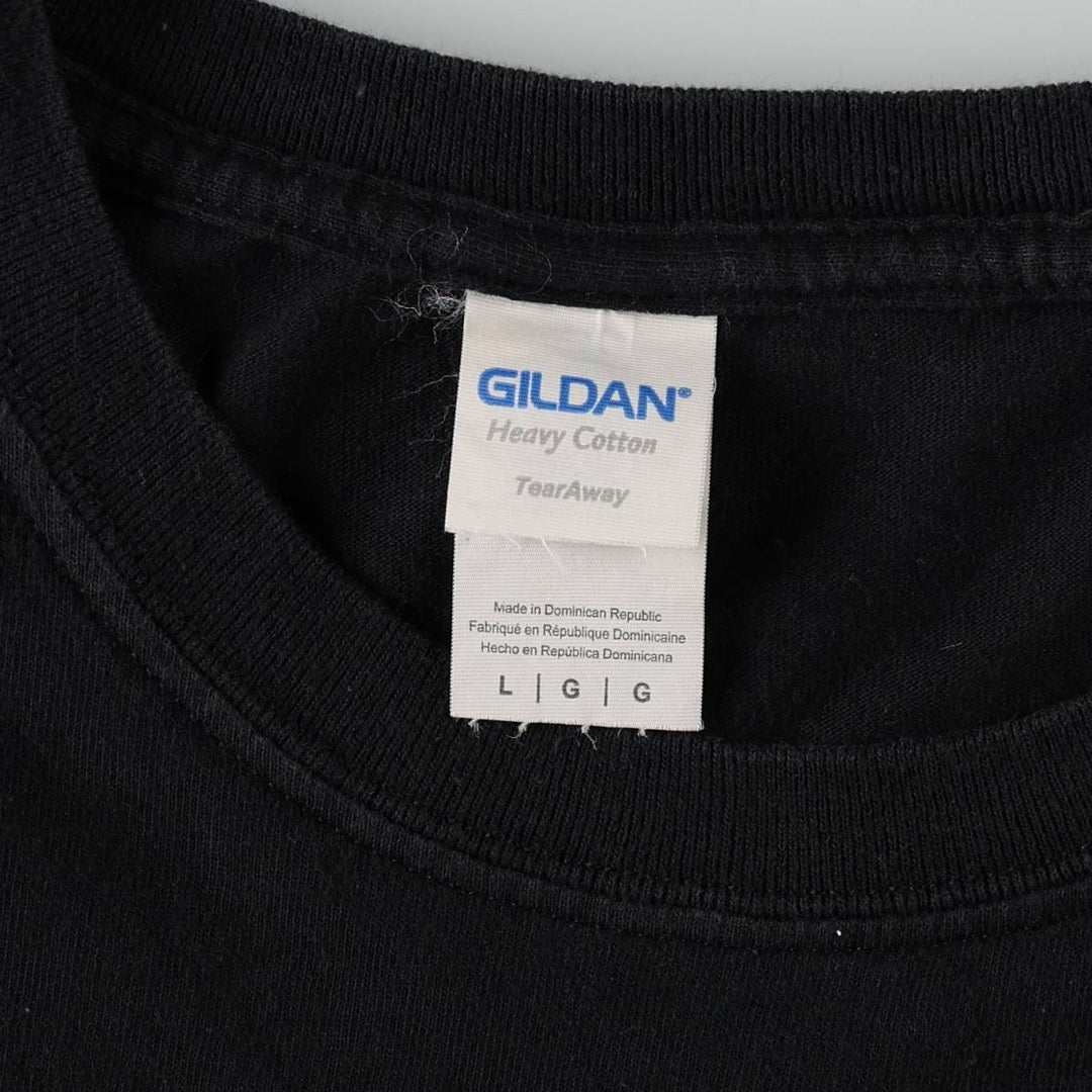 Gildan Pearl Jam Band T-shirt, Men's L size cotton black type Vintage Second Hand