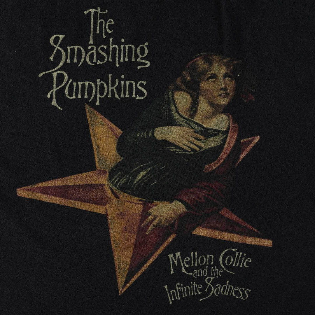 THE SMASHING PUMPKINS Smashing Pumpkins Band T-shirt Band T Men's M equivalent cotton black type Vintage Second Hand