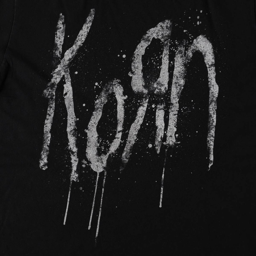 PACIFIC KORN Band T-shirt, Made in USA, Men's Size L cotton black type Vintage Second Hand