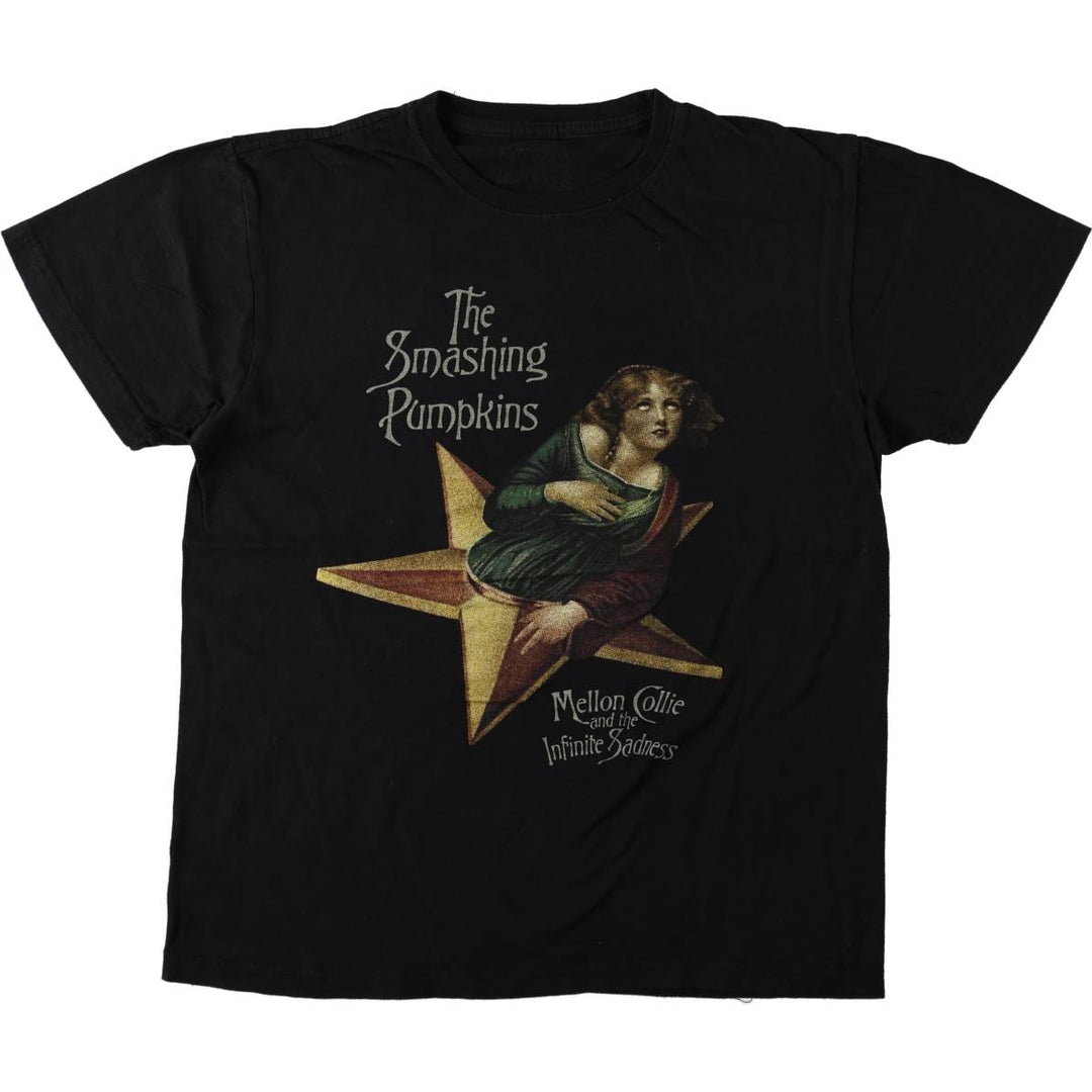 THE SMASHING PUMPKINS Smashing Pumpkins Band T-shirt Band T Men's M equivalent cotton black type Vintage Second Hand