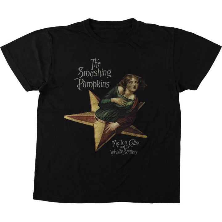 THE SMASHING PUMPKINS Smashing Pumpkins Band T-shirt Band T Men's M equivalent cotton black type Vintage Second Hand