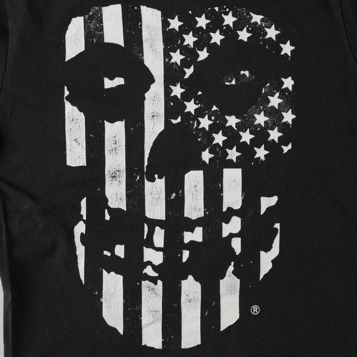 MISFITS Skull Pattern American Flag Band T-Shirt (Men's Size M) cotton black type Vintage Second Hand