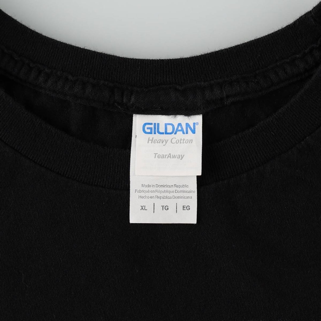Gildan Def Leppard band t-shirt, men's size XL equivalent. cotton black type Vintage Second Hand