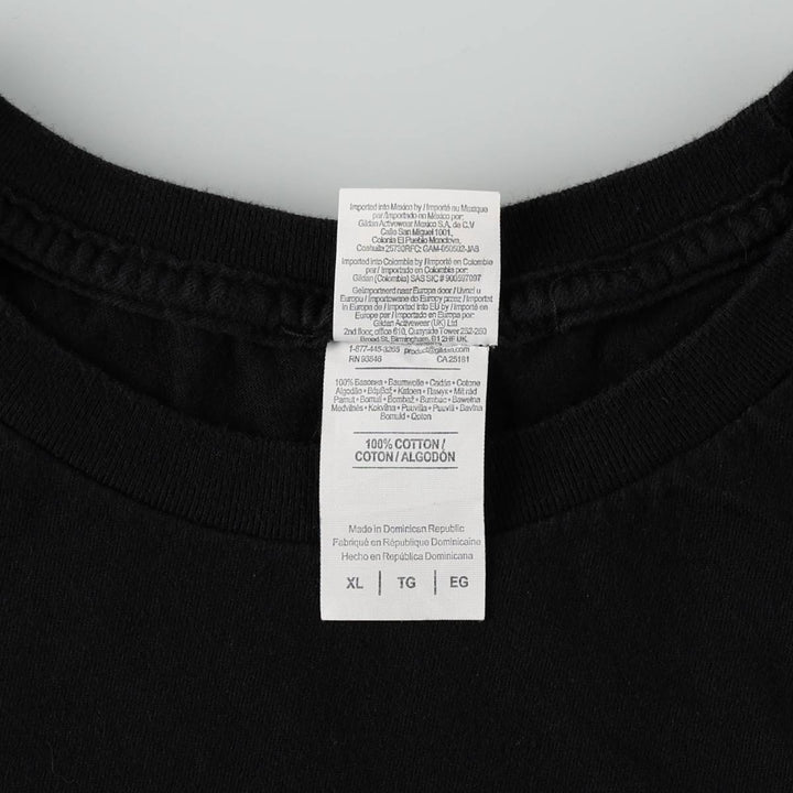 Gildan Def Leppard band t-shirt, men's size XL equivalent. cotton black type Vintage Second Hand