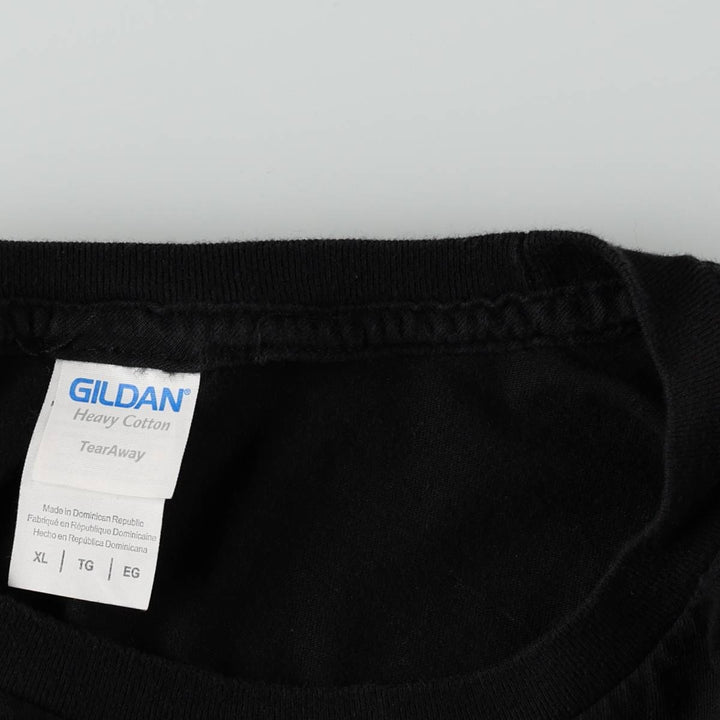 Gildan Def Leppard band t-shirt, men's size XL equivalent. cotton black type Vintage Second Hand