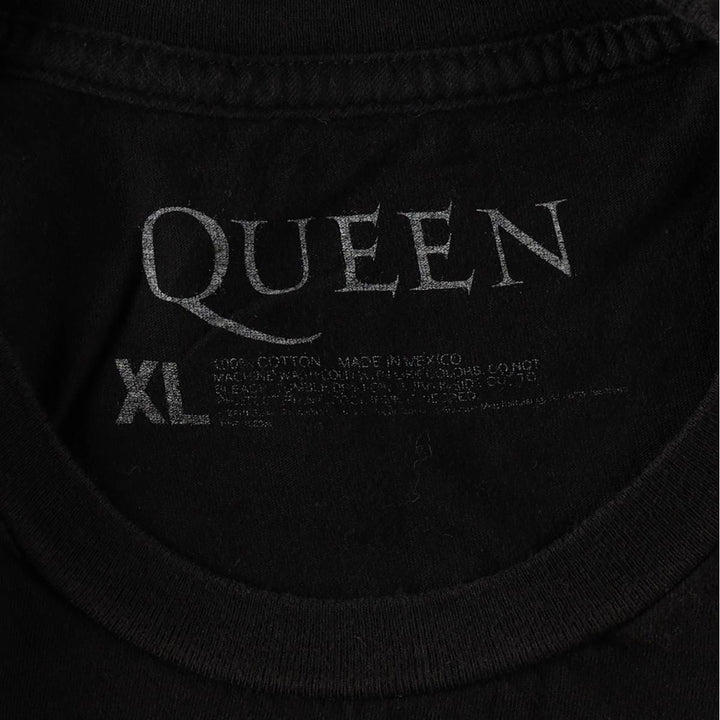 QUEEN Band T-shirt, Men's XL size cotton black type Vintage Second Hand