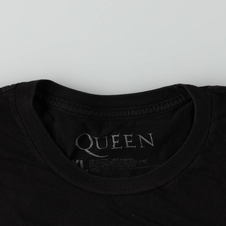 QUEEN Band T-shirt, Men's XL size cotton black type Vintage Second Hand