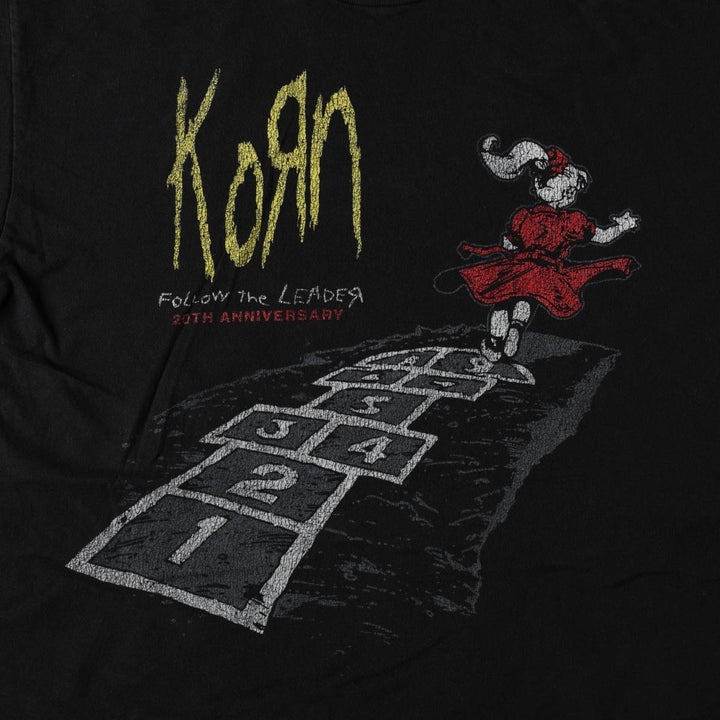 OPTIMA KORN Korn Band T-shirt, Men's Size M (approx.) cotton black type Vintage Second Hand